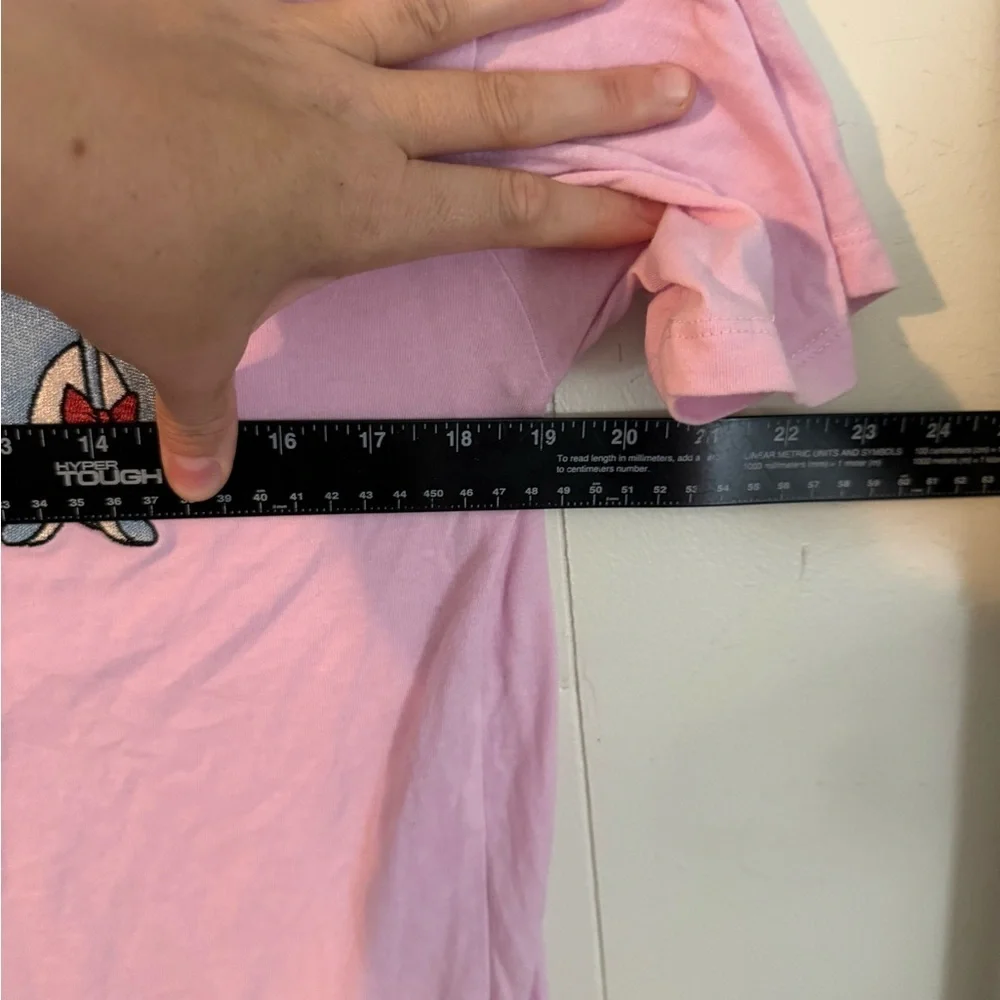 Winnie the Pooh Women’s Juniors Pink Graphic Embroidery T-Shirt, SzM - Picture 8 of 8